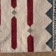 Handmade Cotton Red Modern Dhurrie For Living Room